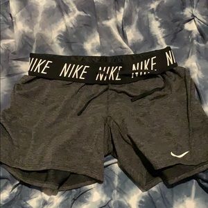 nike dri-fit grey/black shorts